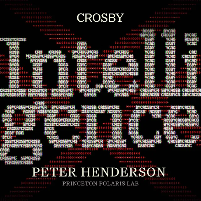 Crosby event artwork for Peter Henderson